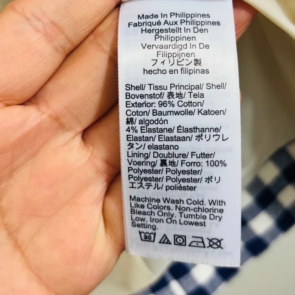 J. Crew Blue And White‎ Gingham Checkered Campbell Women's Office Blazer Size 00
